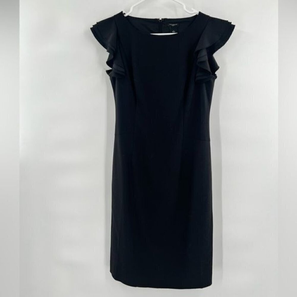 Ann Taylor sheath dress size 2 flutter sleeve